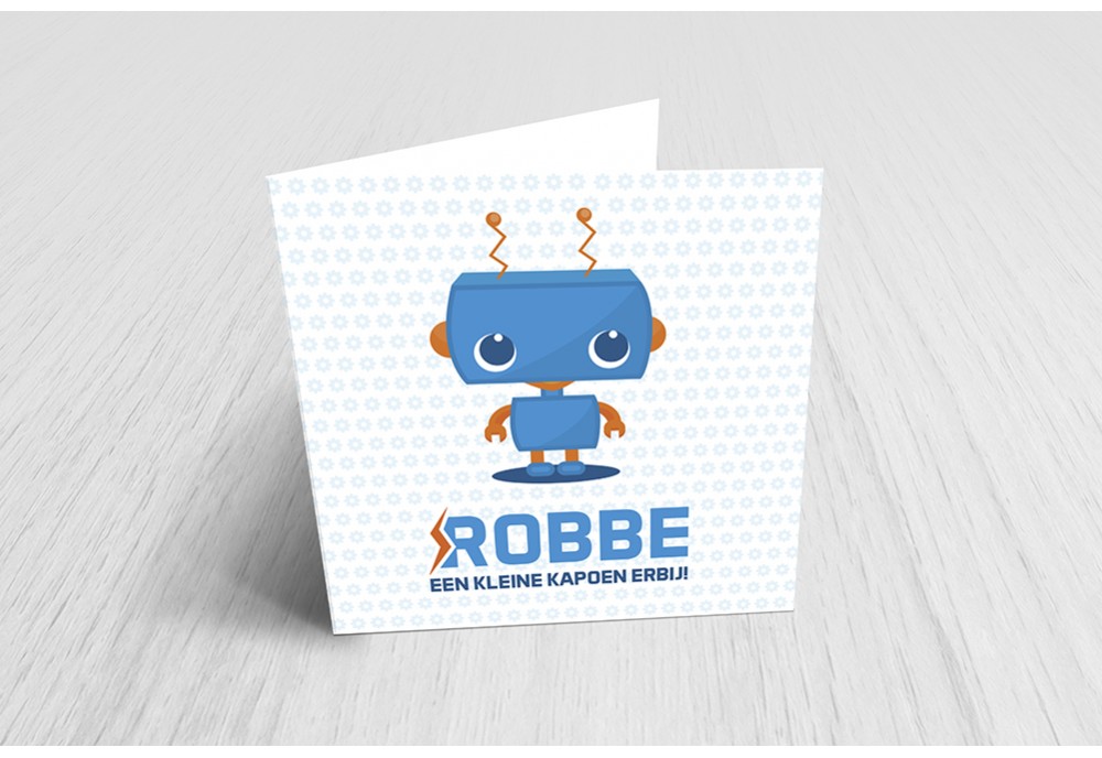 Schattig Blauw Robotje Schattig Blauw Robotje